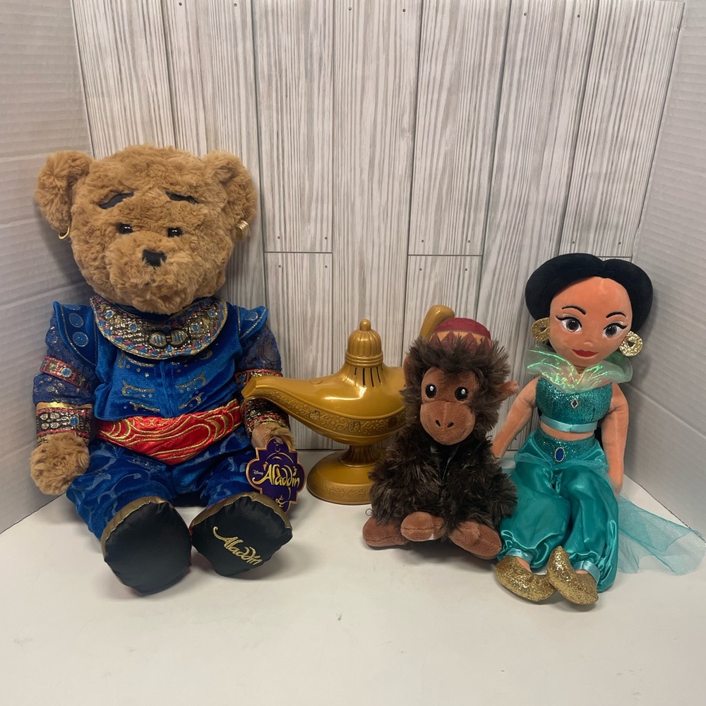 Disney Alladin Genie Jasmine Abu Lamp Lot Bundle